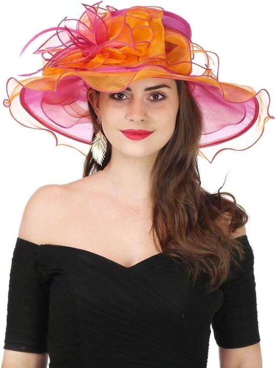 Elegant Women\'s Organza Tea Party Wedding Hat | Stylish Church Fascinator